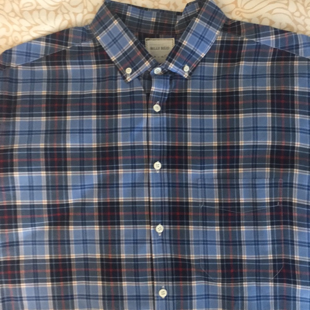 Billy Reid L/S casual plaid shirt.